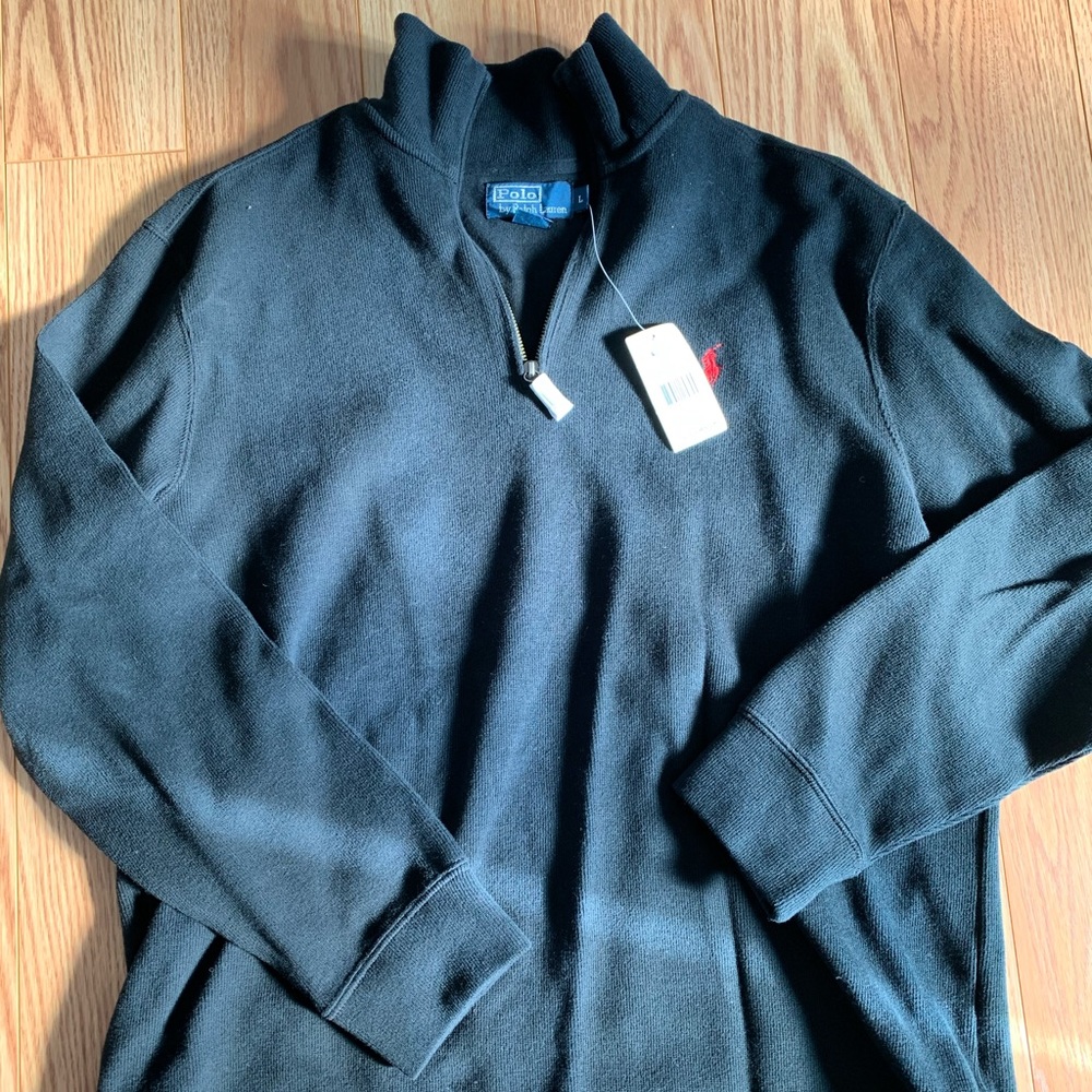 Polo MEN's cotton zip up sweater